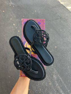 black tory burch sandals ( 1of1 )
