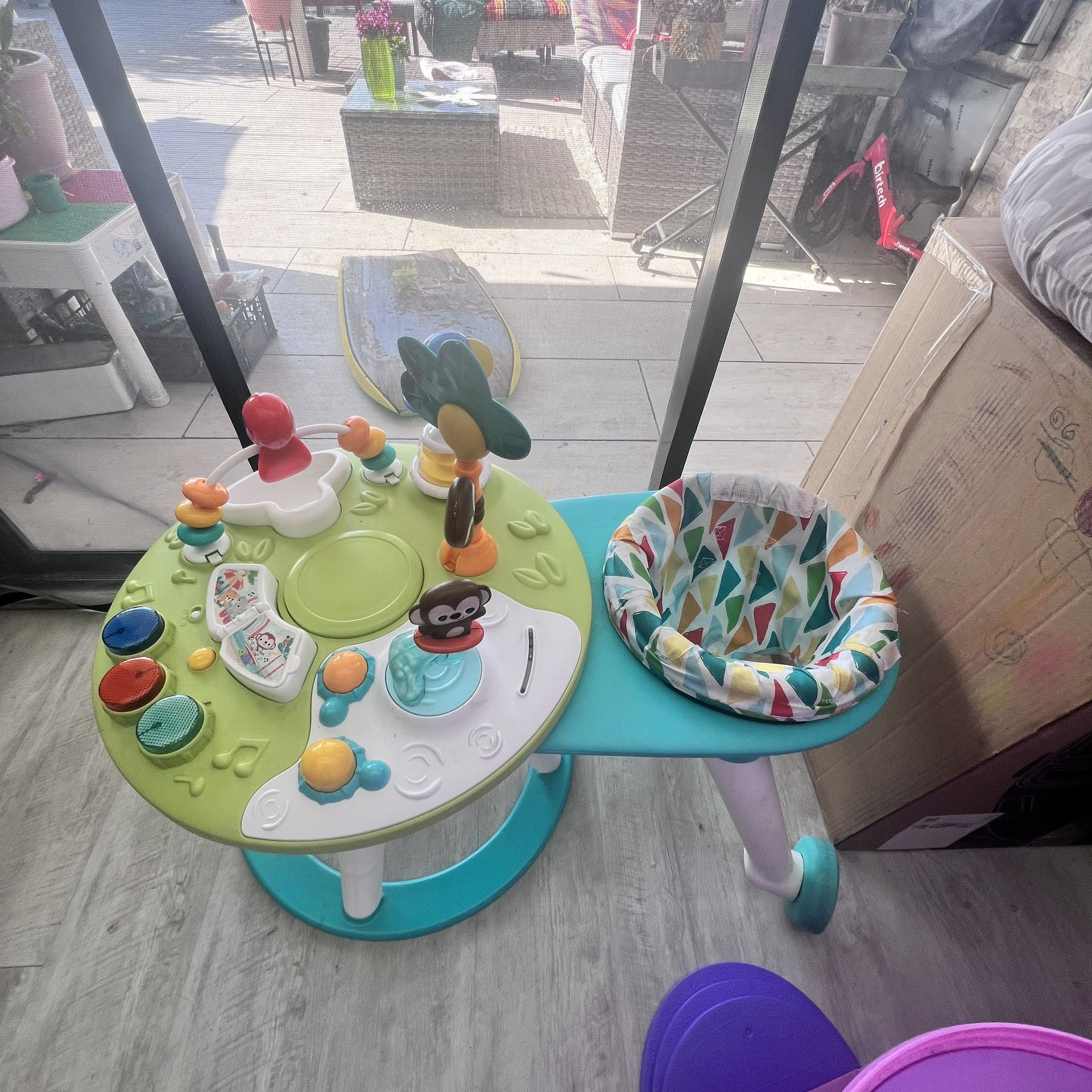 Toddler Bundle - Play Kitchen, Activity Center, Swing $50 Firm