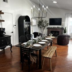 Black Extendable Dining Table