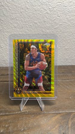 Aaron Gordon Topps Chrome Gold Refractor Card