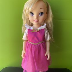 Disney Store Princess Collection Aurora 15" Toddler Doll Sleeping Beauty 