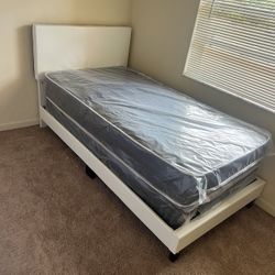 Twin  Bed Frame With Mattress All New Furniture And Free Installation   Free Delivery 