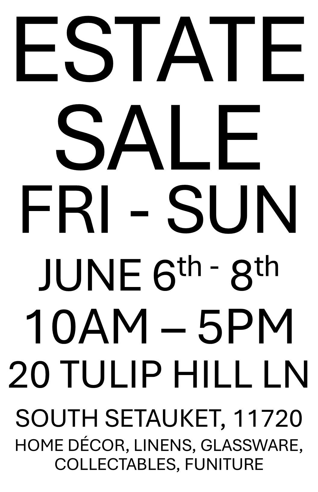 Estate Sale