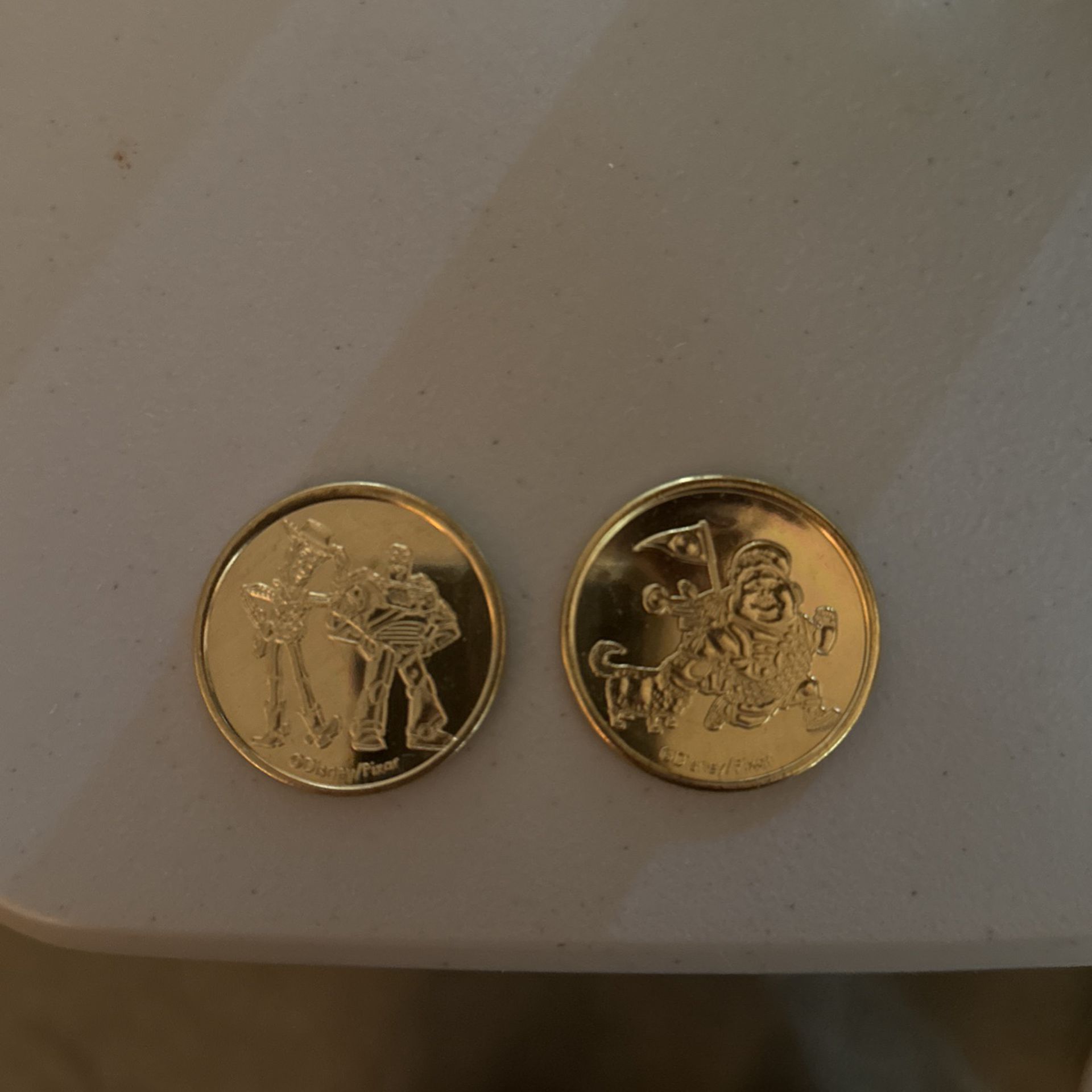 2 Pixar Place Hotel Coins 