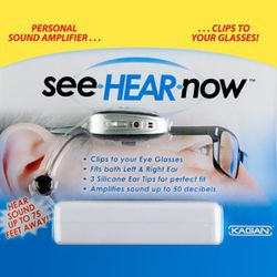 See Hear Now, Professional Sound,and Clip In Your Glasses, $30