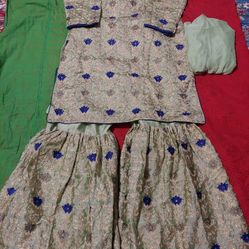 Brand New Size 42 Georgette Sharara Party Dress