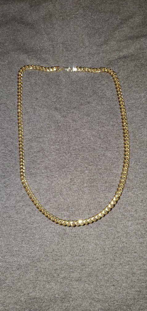 24" Cuban 18k Gold Plated Necklace 