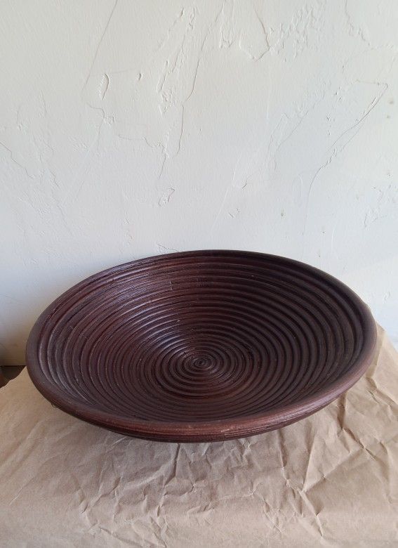 Rattan Coiled Bowl 