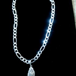 Virgen Maria Silver necklaces 925 