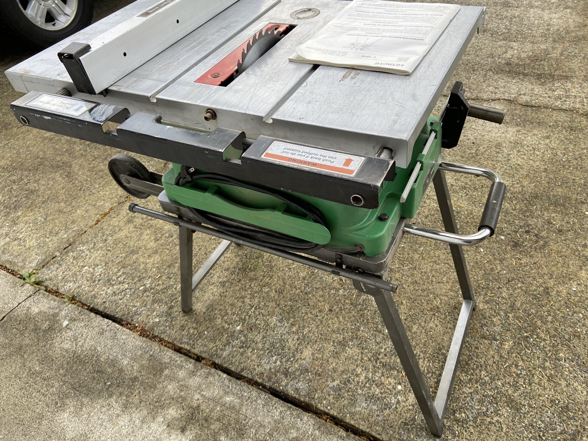 Hitachi Portable Job Site Table Saw Model C10FR for Sale in Seattle
