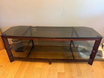 Glass TV stand