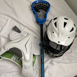 Youth Lacrosse Equipments Bundle( Helmet. Stick. Chest Protector)