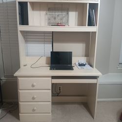$55.  DESK With Hutch & DRESSER With Mirror