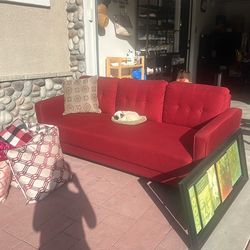 Couch for sale! At community yard sale