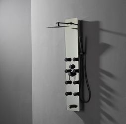 Shower Panel Tower System is a sleek and modern addition to any bathroom, featuring a digital display and 6 modes