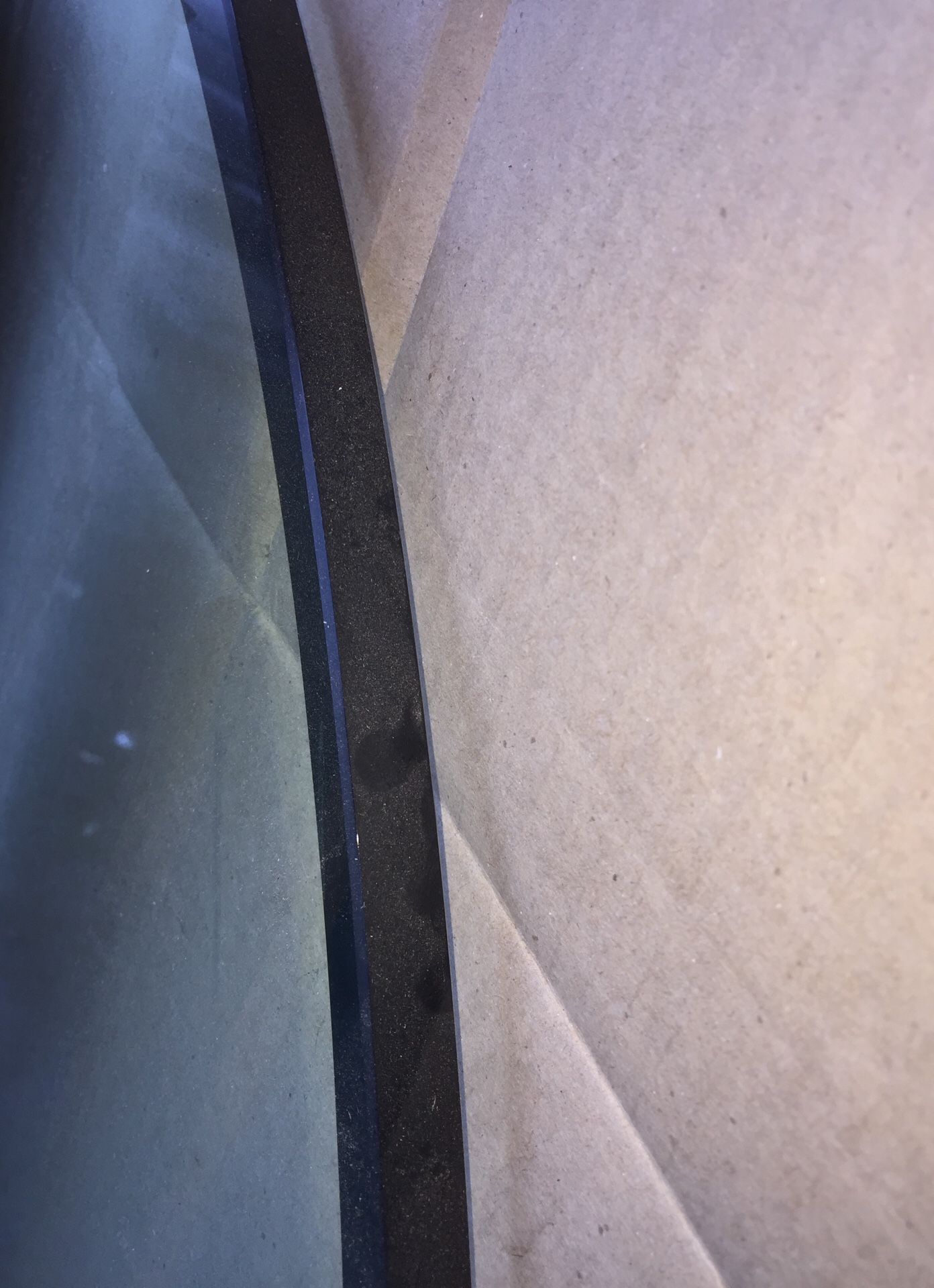 Glass table top with beveled edge 1” thick 54 x 54