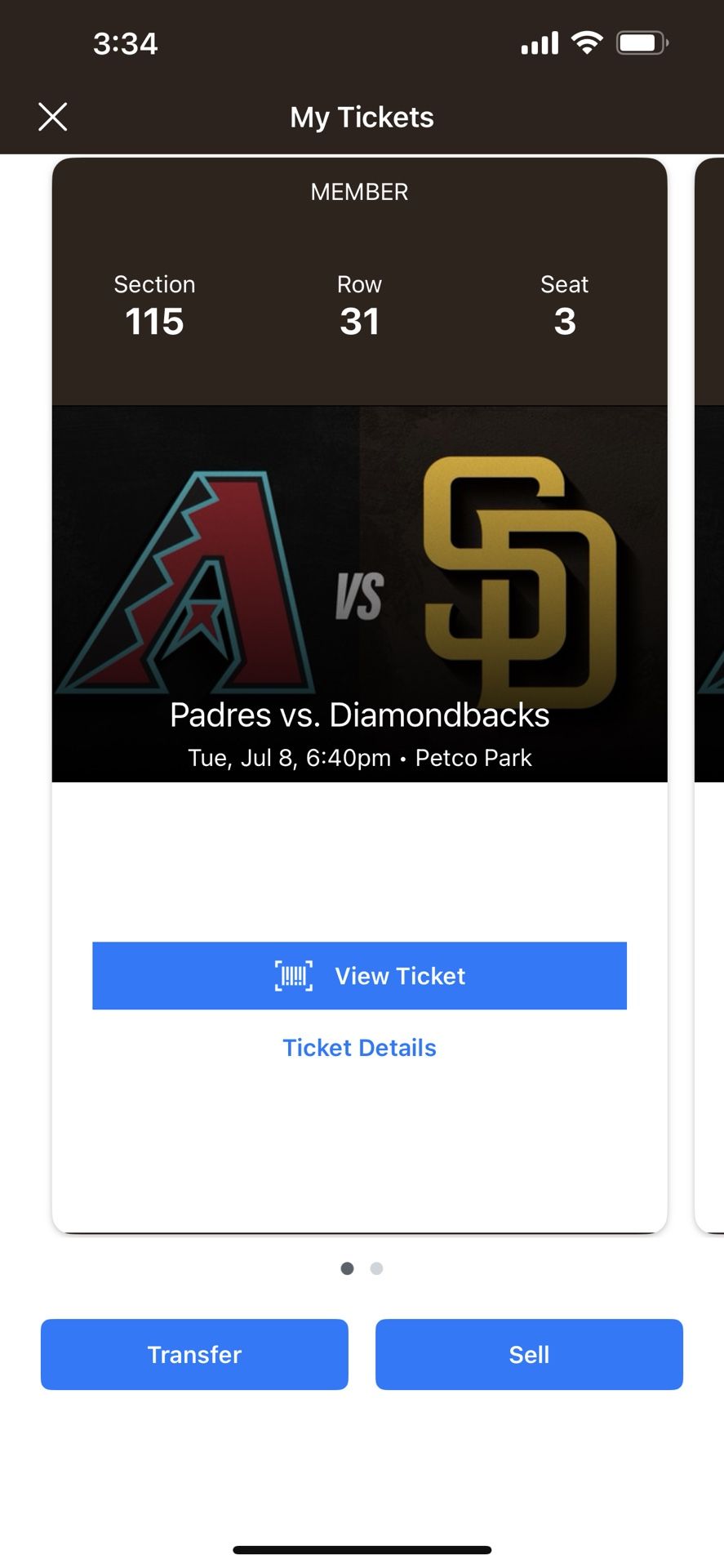 Padres vs Diamondbacks Tuesday July 8th