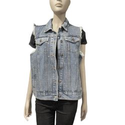 Women’s Vocal Sparkly Jean Vest