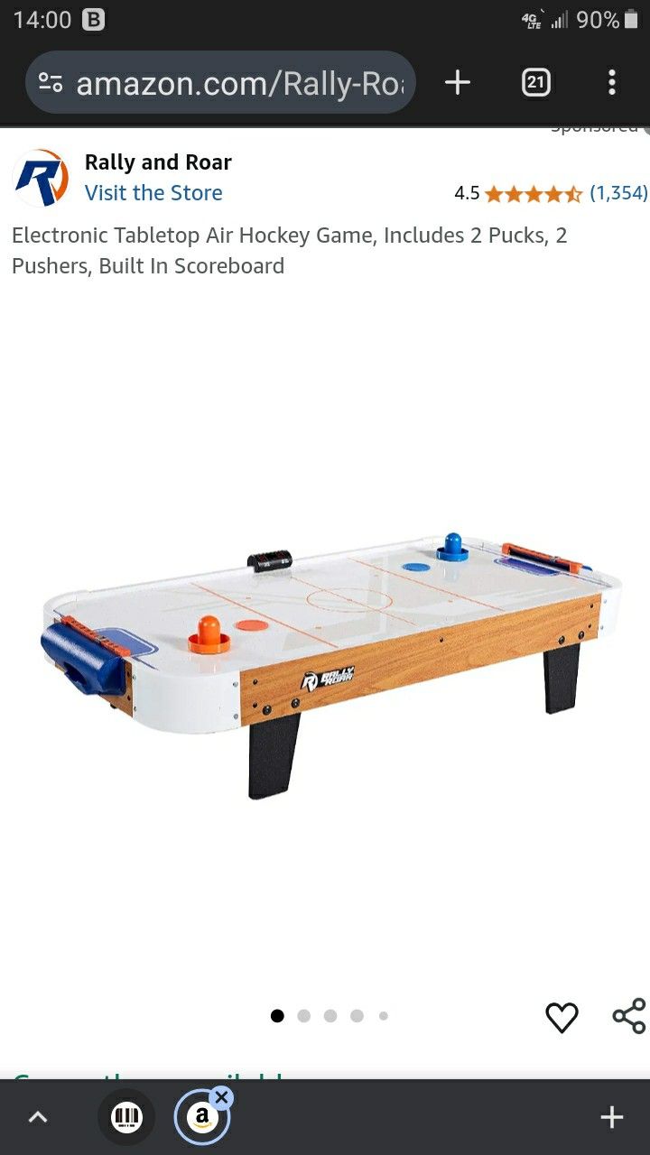 Rally And Roar Air Hockey Table