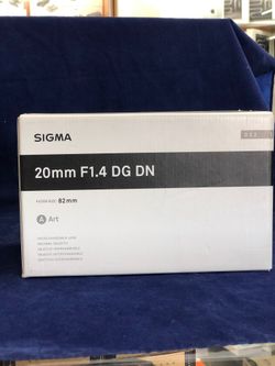 Sigma 20mm f/1.4 DG DN Art Lens for Sony E