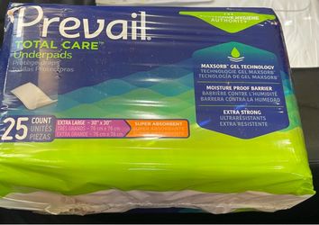 Prevail Total Care Underpads