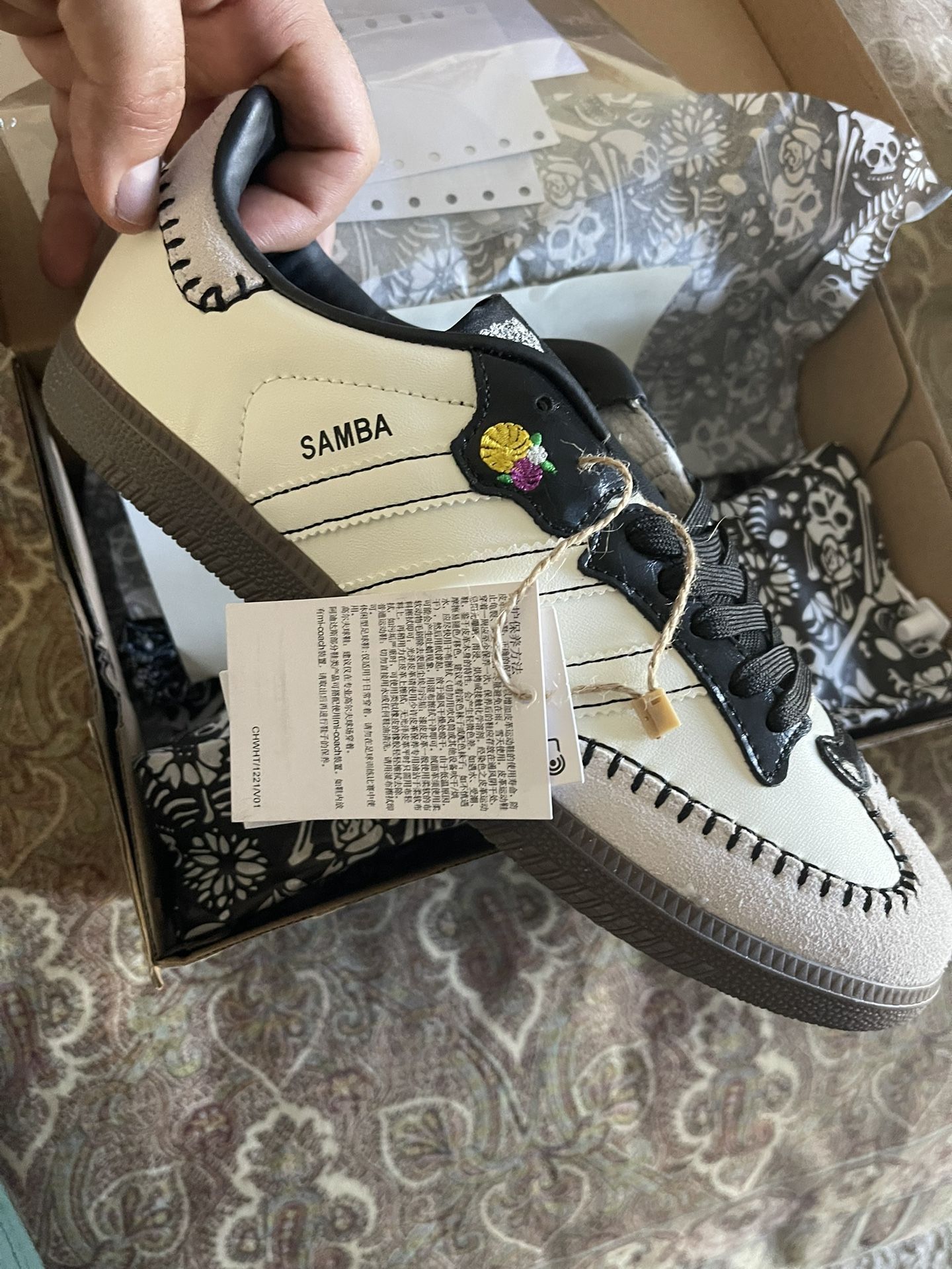 adidas Samba OG- Día de Muertos Pack Off White