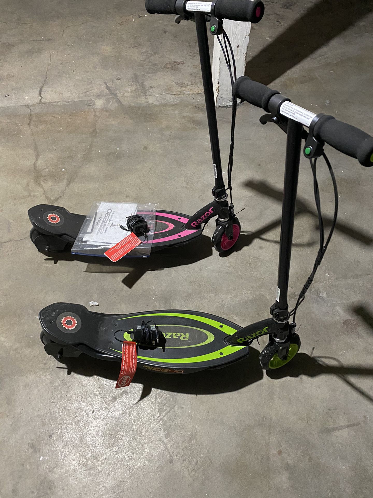 His And Hers Kids Electric Scooters