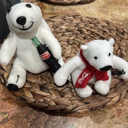 Coca cola  plush polar bear 1993