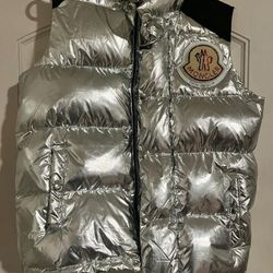 Moncler Vest Power Rangers Silver Patch On The Back