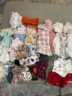 Bundle of Used Baby Girl Clothes