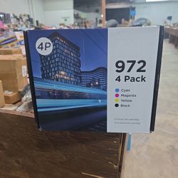 4 Pack 972X Ink Cartridges 