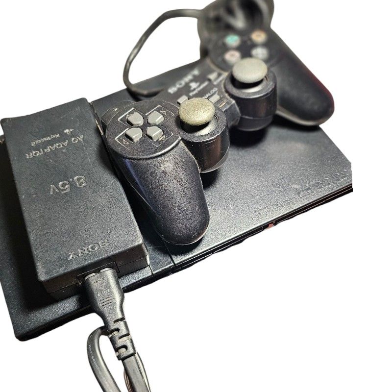 Sony PlayStation 2 PS2 SLIM Game System Gaming Console In GOOD CONDITIONS ✅️