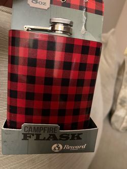 Reward Lodge Campfire Flask 8oz it’s good to give as gifts for someone for Christmas it’s for man’s