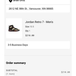 Jordan Retro 7’s 