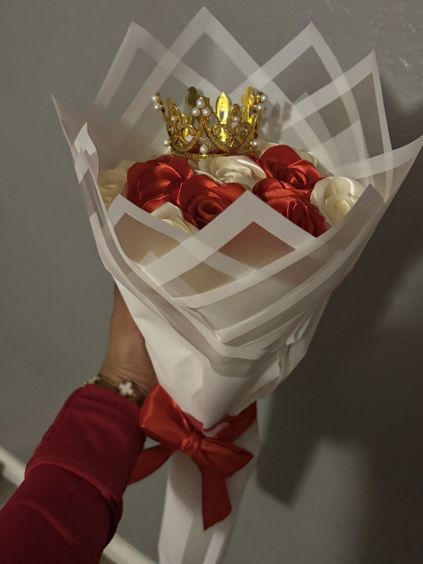 Flower ribbon Bouquet/I can make any color.