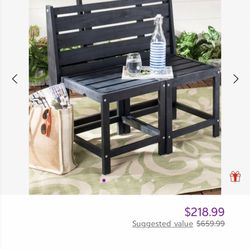Convertible Bench And Dining Set