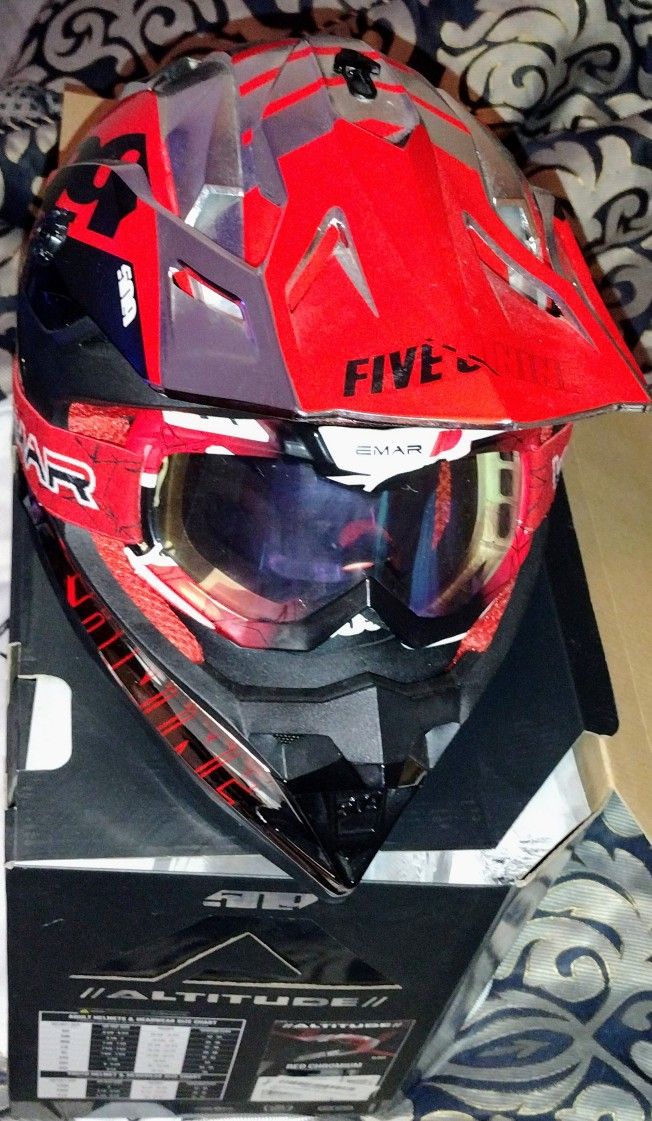 New 509 Altitude RED CHROMIUM HELMET