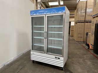 NSF Merchandiser Refrigerator 2 glass door cooler G1.2BM2F wing