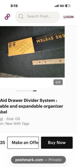 Space Aid Drawer Divider