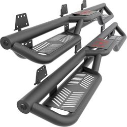 YZONA Quad Cab Running Boards Side Steps Compatible with 2019-2026 Dodge Ram 1500 New Body Double/Extended Cab, Bolt-on Nerf Bar, Heavy-Duty Steel Two