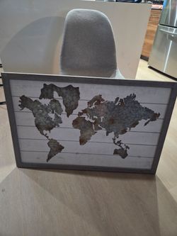 Farmhouse Wood World Frame