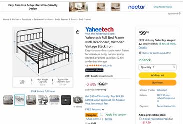 Brand-new Queen size bed frame