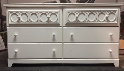 Dresser with mirror and night stand Solid Wood