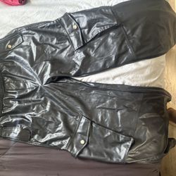 Leather Pants On Hand