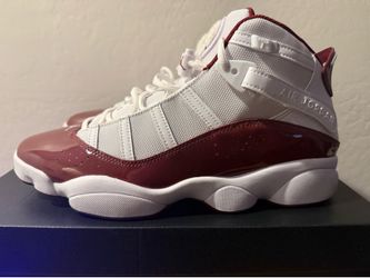 NIKE Air Jordan 6 Rings White / Team Red Mens Size 12 (322992 165)