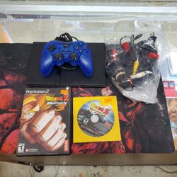 Ps2 Slim One Controller Cables And Two Games 