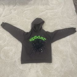 Grey/Green Spider Hoodie
