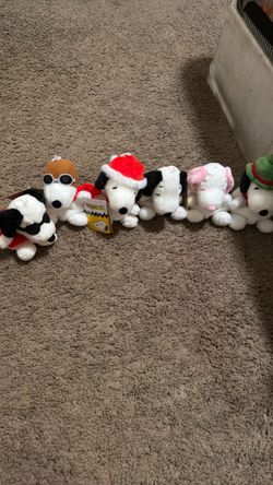Snoopy plushies