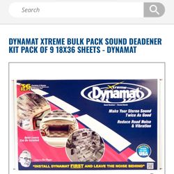 Dynamat Self Adhesive Noise Reduction 