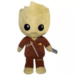 Funko Marvel XL Stuffed Plush Guardians of the Galaxy Groot Ravager Suit 22''